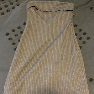 Zara Grey Pinstripe Mini Dress